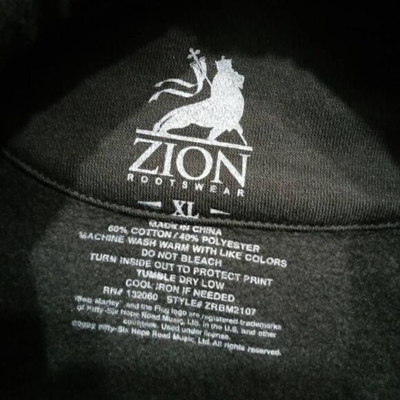 Bob Marley Long Sleeve Hoodie XL -C - Picture 5 of 5